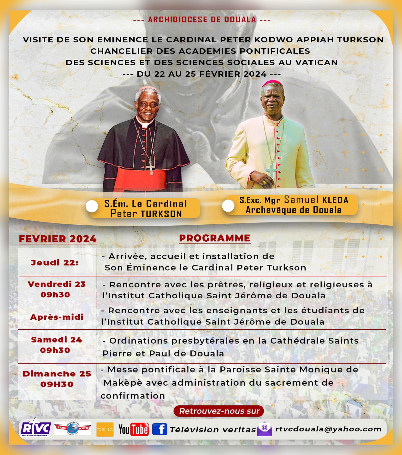 Le chancelier des académies pontificales sera à Saint-Jerome ce vendredi.